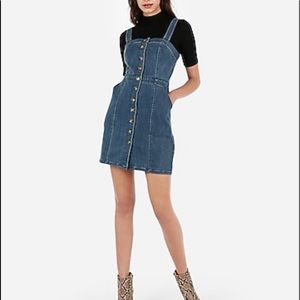 Express Button Down Denim Dress Size S - NWOT